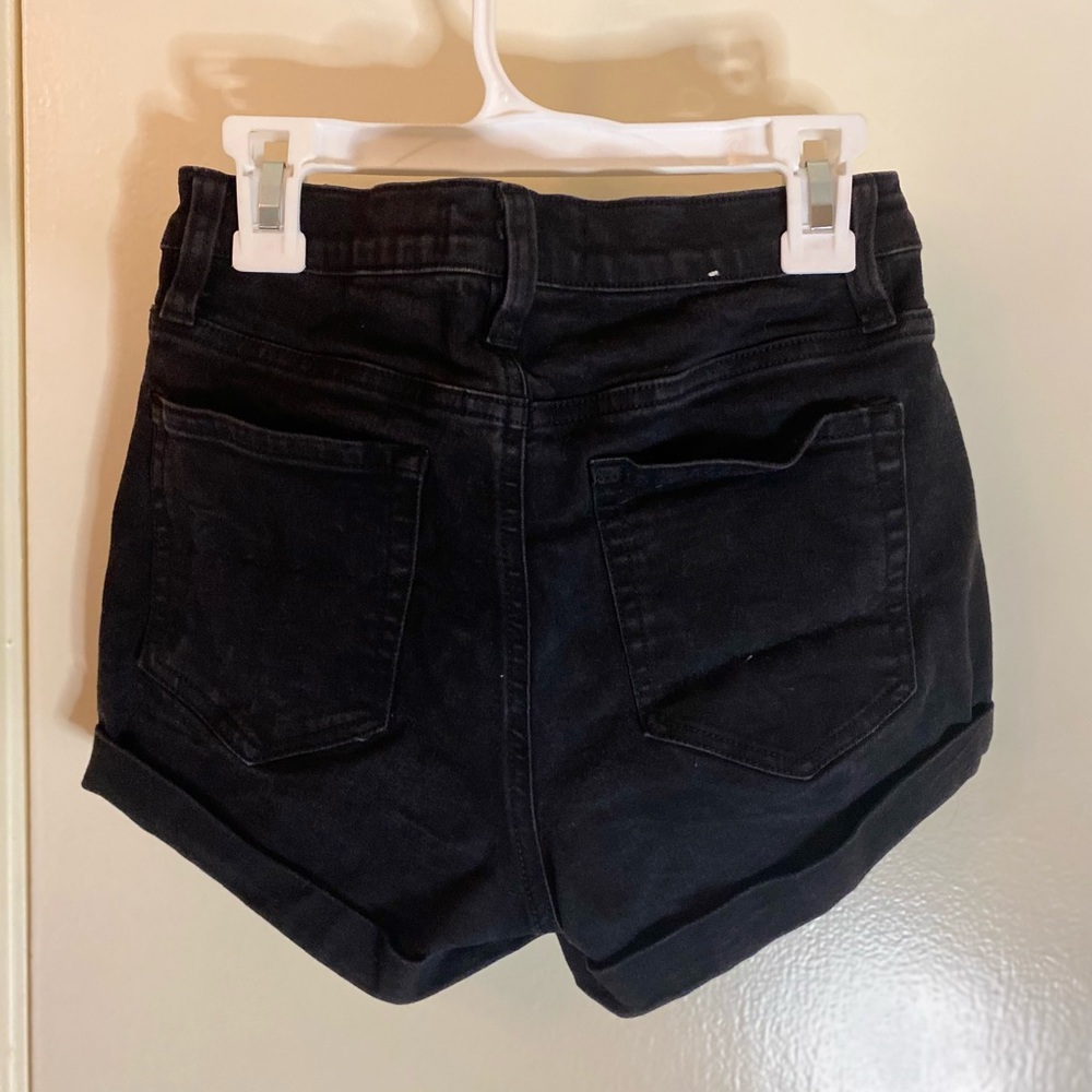 HIGH RISE DENIM SHORTS - Picture 2 of 2